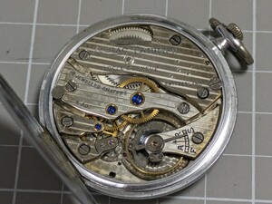 稼働品　Zodiac 懐中時計　18石　薄型　懐中時計 手巻き　ゾディアック　スイス製　Chronometer Olympus ヴィンテージ　アンティーク