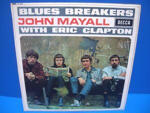 【LP】JOHN MAYALL BLUES BREAKERS 1st ERIC CLAPTON UK60sブルースフュージョン☆英DECCAモノラル極初期プレス極美品!!!★