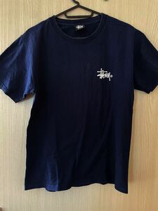 stussy ロゴ　Tシャツ　ネイビー