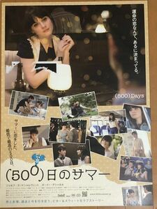 v498 映画ポスター （500）日のサマー (500) DAYS OF SUMMER Marc Webb Joseph Gordon-Levitt Zooey Deschanel ゾーイ・デシャネル