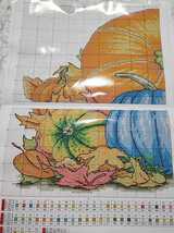 クロスステッチキット pumpkin パンプキン かぼちゃ 14CT 41×30cm 図案印刷あり 刺繍_画像3