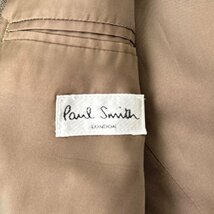 2点セット◆Paul Smith ポールスミス Botto Giuseppe ボット・ジュゼッペ イタリア製生地 ヘリンボーン テーラードジャケット ベスト M_画像4