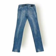 G-STAR RAW ジースター ロゥ スキニー デニム パンツ ジーンズ 加工入り W27 /革パッチ/ストレッチ/メンズ_画像8