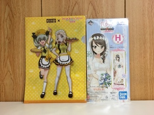 ★美品 ガールズ＆パンツァー「ミカ 等身大ビジュアルクロス＋レア非売品クリアファイル」/ (未使用 アイロンこじわ伸ばし済みサービス）