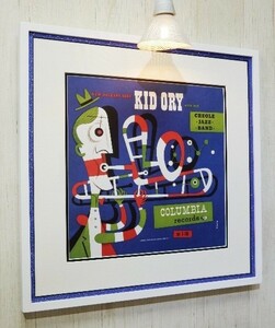 キッド・オリー/ジャズ名盤 ポスター 額付/Kid Ory/New Orleans Jazz/dixieland jazz/ディキシーランド ジャズ/ガンボアート/おしゃれ