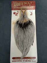 ☆ホフマンハックル#2シルバーバジャーHOFFMAN　DRY　FLY　HACKLE　SILVER　BADGER☆_画像1