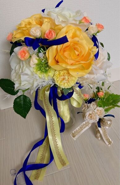 ブーケ ブートニアセット ウェディング 結婚式 前撮り グッズ
