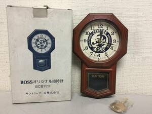 SANTORY　サントリー　BOSS　ボス　オリジナル　掛時計　ノベルティ　非売品　　　　B4.3