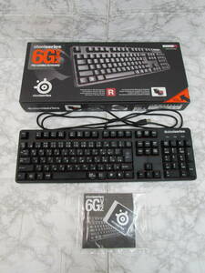 I.23J5 管理YO　☆　steelseries 6GV/2 PRO GAMING KEYBOARD　ゲーミングキーボード　USED　☆