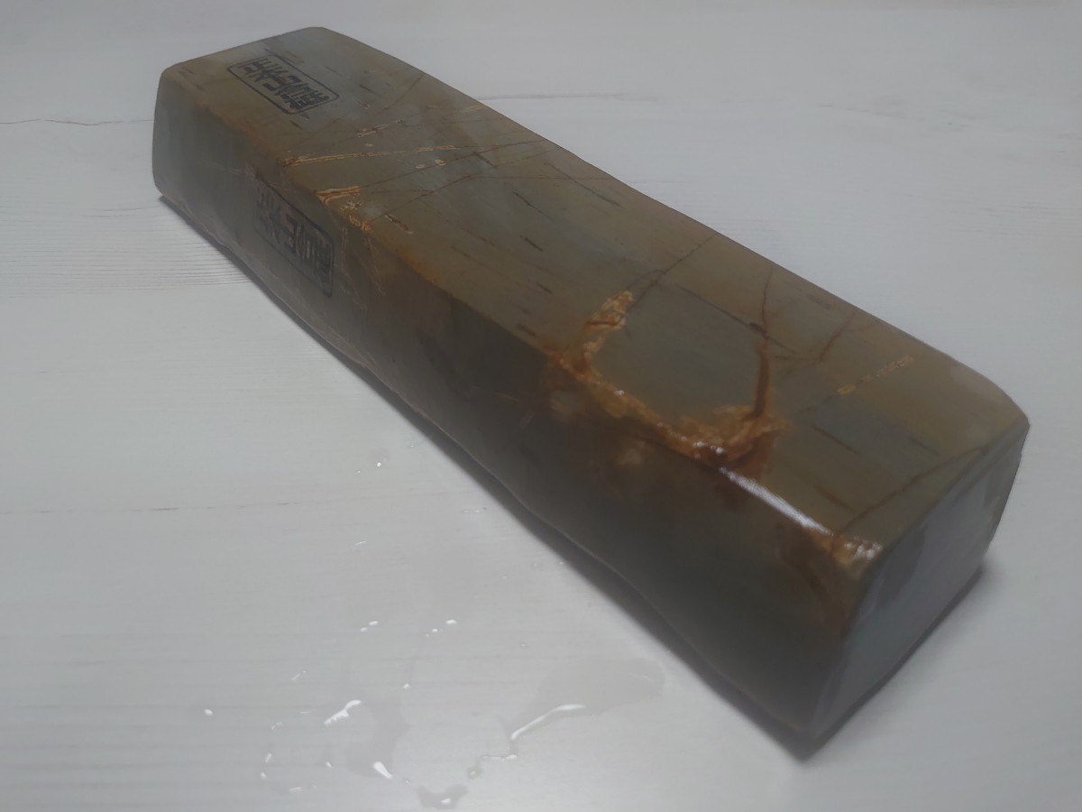 天然砥石 京都 青巣板 蓮華 正本山合砥 硬質 仕上砥石 1285g-
