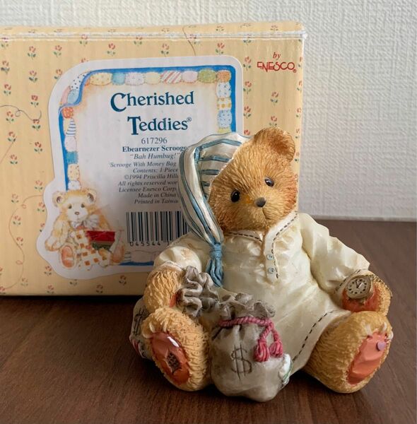 Cherished Teddies スクルージ クリスマスキャロル くま置物