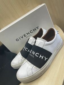 （Y1）GIVENCHY/LEATHERSTRAP SNEAKERS/ローカット スニーカー/41/ホワイト/bh0003h017