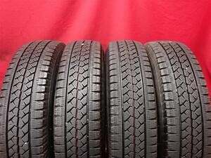 中古スタッドレス 155/80R14 88/86N 4本セット ブリヂストン ブリザック VL1 BRIDGESTONE BLIZZAK VL1 8分山 プロボックス