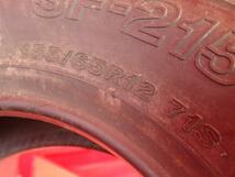 中古タイヤ 155/65R12 71H 単品1本 ブリヂストン SF・215 BRIDGESTONE SF-215 10.0分山 ミニカ トッポ プレオ ミニカ_画像3