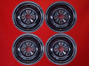 [ super-discount used 4 pcs set ] Nissan original 02E00 steel wheel iron wheel 13 -inch 4.5J in set +45 PCD114.3 4 hole hub diameter Φ66 cc13
