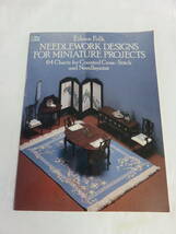 【洋書】Eileen Folk　Needlework Designs for Miniature Projects　64 Charts for Counted Cross-Stitch and Needlepoint　1984年_画像1