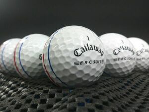 [J1A-13C] Callaway ERC SOFT Triple Track 2021年モデル ホワイト 30球 キャロウェイ トリプルトラック ロストボール