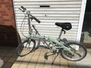 DAHON Mu 20インチ 折り畳み自転車 乗り、1-8調整、ブレーキ確認出来ました、問題無い、状態は傷、汚れなど有り、写真で確認！