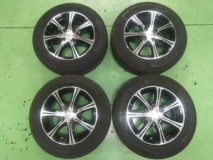 マナレイ ユーロスピード 14x5.5J 4H PCD100 +45 / ヨコハマ 175/65R14 4本SET (H23034) 