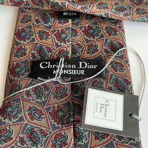 Christian Dior(クリスチャンディオール) 花柄ネクタイ 新品　未使用　タグ付き