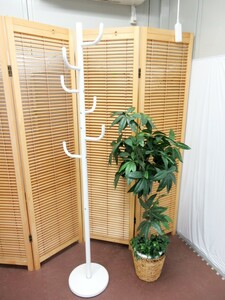 [T2777]CHENG WEI FURNITURE paul (pole) hanger coat .. Western-style clothes .. white small Space 