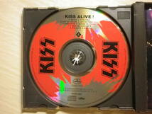 『Kiss/Alive!(1975)』(1993年発売,PHCR-4001/2,廃盤,国内盤,歌詞対訳付,2CD,ライブ名盤,Rock And Roll All Nite,Deuce,Black Diamond)_画像3