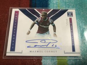 04/25 マクスウェルコルネ PANINI IMPECCABLE SOCCER MASTERSTROKES WEST HAM MAXWEL CORNET 直筆サイン ウェストハム