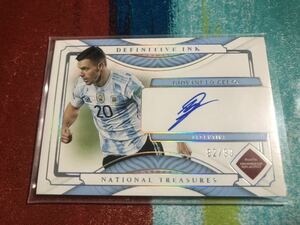 82/99 ジョバンニロチェルソ PANINI NATIONAL TREASURES DEFINITIVE INK ARGENTINA GIOVANI LO CELSO アルゼンチン代表 オンカード