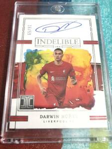 16/59 ダルウィンヌニェス PANINI IMPECCABLE SOCCER INDELIBLE INK LIVERPOOL DARWIN NUNEZ 直筆サインカード オンカード リヴァプール