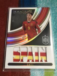 21/49 ガビ PANINI IMMACULATE COLLECTION SOCCER SPAIN GAVI スペイン代表 メモラビリア