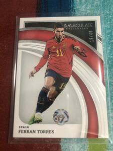 16/49 フェラントーレス PANINI IMMACULATE COLLECTION SOCCER SPAIN FERRAN TORRES スペイン代表