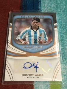 28/99 ロベルトアヤラ PANINI IMMACULATE COLLECTION SOCCER EXCELLECE ARGENTINA ROBERTO AYALA アルゼンチン代表 直筆サインカード