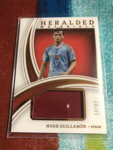 18/99 ヒューゴギラモン PANINI IMMACULATE COLLECTION SOCCER HERALDED MATERIALS SPAIN HUGO GUILLAMON スペイン代表 メモラビリア