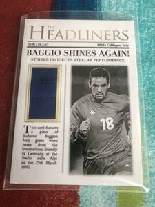 14/19 ロベルトバッジョ Futera UNIQUE THE HEADLINERS SPORT ITALY ROBERTO BAGGIO イタリア代表 メモラビリア