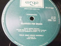 LP ZRG 731フィリップ・ジョーンズ・ブラスアンサンブル CLASSICS FOR BRASS 【8商品以上同梱で送料無料】_画像6