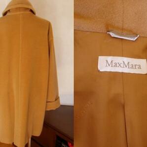 ◆Max Mara マックスマーラ ハーフコート カシミヤ混 40の画像3