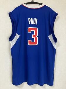 【美品】 CLIPPERS クリス・ポール NBA ロサンゼルス・クリッパーズ PAUL ＃3 adidas アディダス ユニフォーム ジャージ バスケ XL　シャツ