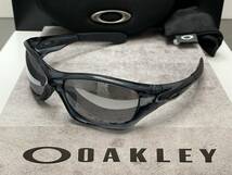 偏光★OAKLEYオークリー PITBULLピットブル CrystalBlackクリスタルブラック/POLARIZEDミラーレンズ アジアンフィット USA製サングラス_画像3