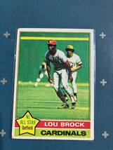 1976 Topps #10 Lou Brock 6 Time All Star, 3000+ Career Hits, MLB Hall of Fame!_画像1