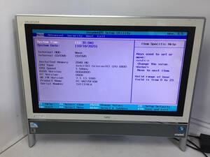 ☆[BIOS確認]NEC VALUESTAR VN370/F VN370FS6W モニター一体型PC Celeron B800 1.50GHz 2GB【現状渡し】