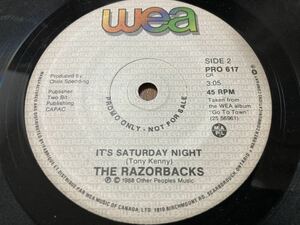 クラブヒット！ THE RAZORBACKS PROMO '7 IT'S SATURDAY NIGHT カナダ ネオロカ ロカビリー サイコビリー