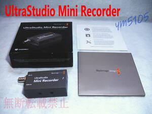 Blackmagic Design◆UltraStudio Mini Recorder◆ブラックマジックデザイン HD-SDI/HDMI Thunderbolt キャプチャーデバイス 美品動作確認OK