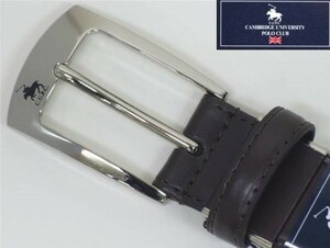 CAMBRIDGE UNIVERSITY POLO CLUB メンズベルト 牛革 茶 CUPC02