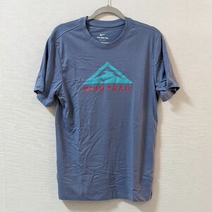 新品 送料390円 S Dri-FIT ショートスリーブ トレイル ランニング Tシャツ Nike Trail ドライフィット 半袖Tシャツ マラソン グレー ナイキ