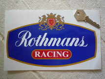 ≪即納 送料無料≫ Rothmans RACING ロスマンズ レーシング 100mm 2枚セット ステッカー シール_画像1