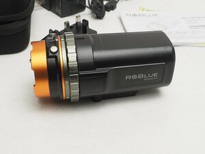 USED RGBLUE アールジーブルー SYSTEM 02 LM5K2500M 取扱説明書 充電器 ケース付 ランク:AA 水中ライト用品 カメラ用品 [1G-55606]