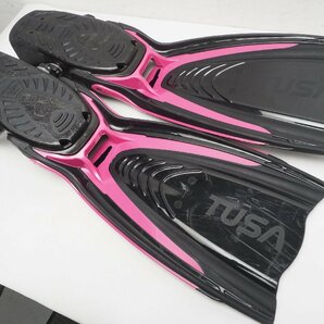 USED TUSA ツサ HyFlex ハイフレックス switch スウィッチ バンジーストラップフィン サイズ:S(24-26cm) ランク:AA ダイビング用品[N55733]の画像3