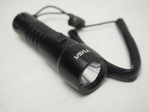 USED TUSA ツサ TL0002 水中LEDライト 450ルーメン スポット 動作確認済 ストラップ付 スキューバダイビング用品[1M-55831]