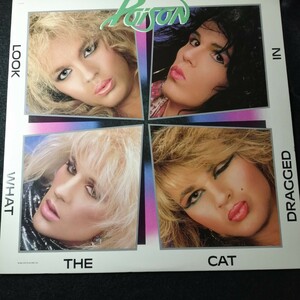 C10 中古LP 中古レコード　ポイズン　POISON look what the cat dragged in US盤　ST-12523