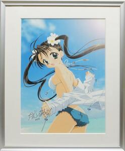 Art hand Auction 直筆サイン入りカラー複製イラスト 門井亜矢 1 ♯ イラスト 絵画 複製原画, コミック, アニメグッズ, サイン, 直筆画